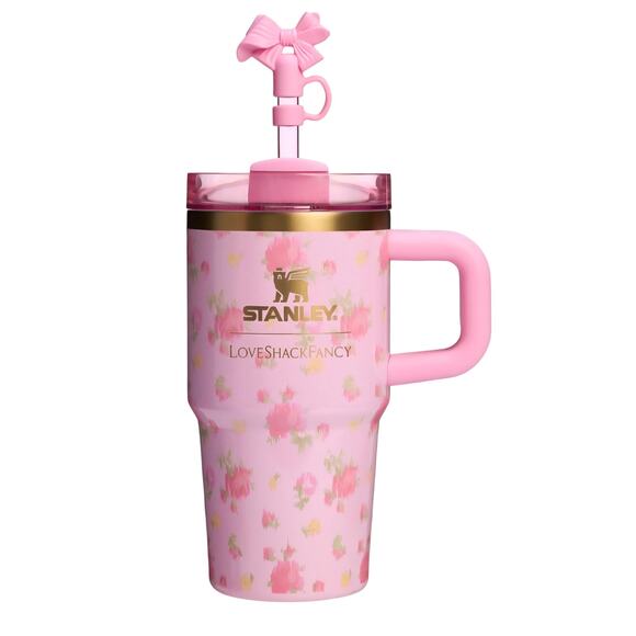 Stanley 1913 x LoveShackFancy Quencher H2.O FlowState Tumbler with Handle 20 OZ - Picture 1 of 3